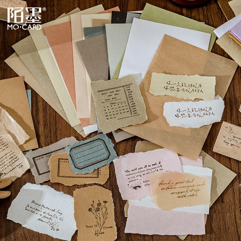40 Pcs Special Paper A6 Memo Pads Solid Color Ins Wind Collage Decorative Material Paper Kawaii Journal Scrapbooking Stationery