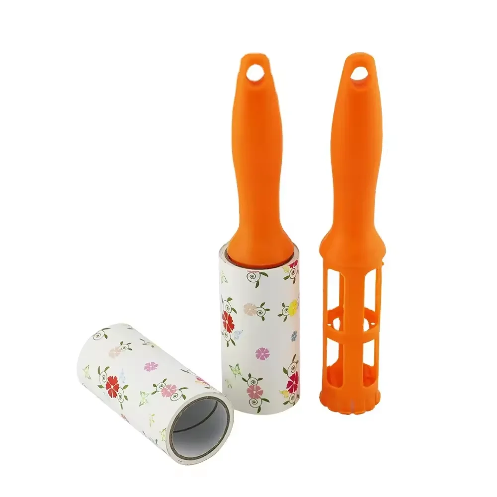 Wholesale 420 sheets Silicone mini travel small reusable paw print travel clothes extra sticky lint roller