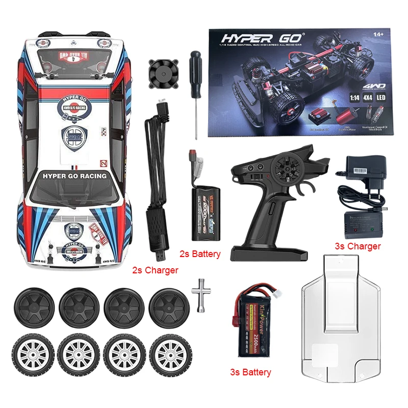 Long Lasting Bearings Rc Car 1/14  Mjx Hyper Go14302 Ride-On Cars  Free Rc Cars