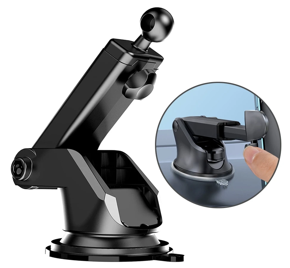 Wholesale Dashboard Car Phone Holder Accessories 17mm Ball Head Suction Cup Base for Car Windshield Mobile Phone Mount Stand