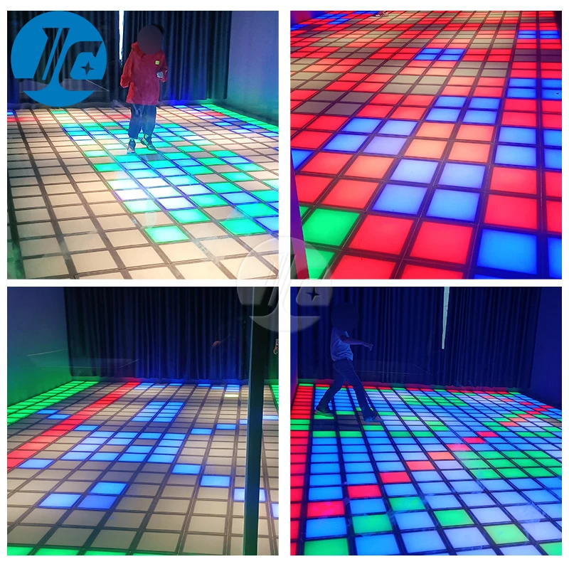 RGB Infinity Panels Interactive 3D Interactive LED Floor Game RGB Starlight Dance Floor