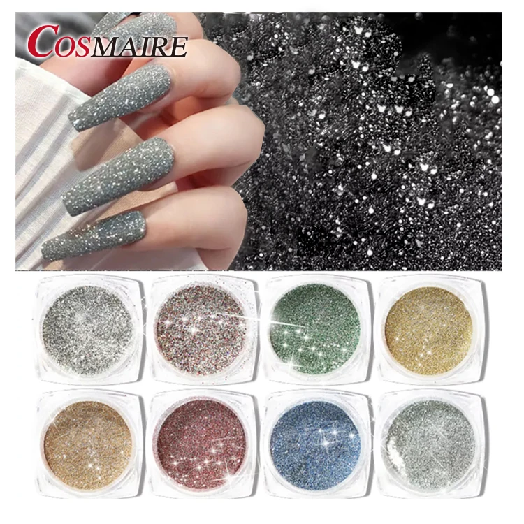 Cosmaire Reflective Glitter Effect Nail Prism Powder Diamond Crystals Flash Powder
