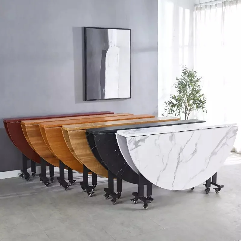 Creative living room household movable table multifunctional large round table