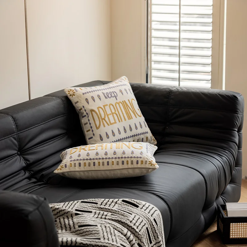 Weaving Dreams Wishes Embroidered Pillow Decorative Pillow Hotel Living Room Designer Pillow without core