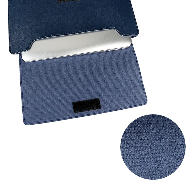 
Micani PU Leather Sleeve Case For Laptop Leather Stand Cover Portable Notebook Protector Bag 