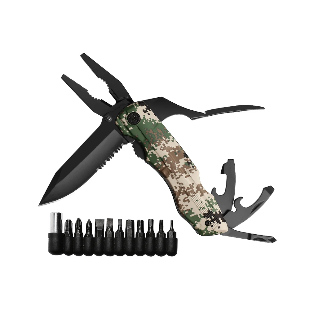 Manufacturing Price Cutting Pliers,multi Tool Pliers,9 Different Changeable Screwdriver camping Multi Function Folding Tool