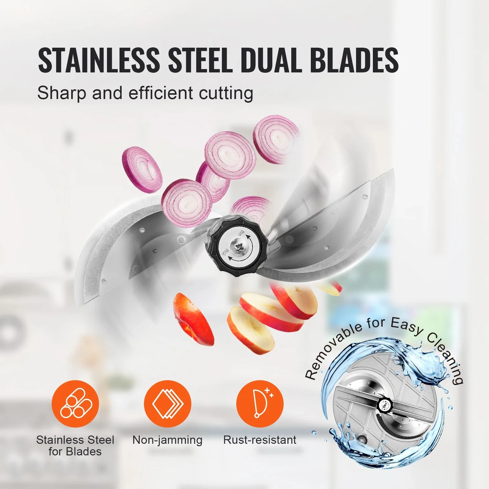 Fruit Slicer Electric Onion Vegetable Potato Slicing Machine Thickness Electric Slicer Manual Food Cutter Adjustable
