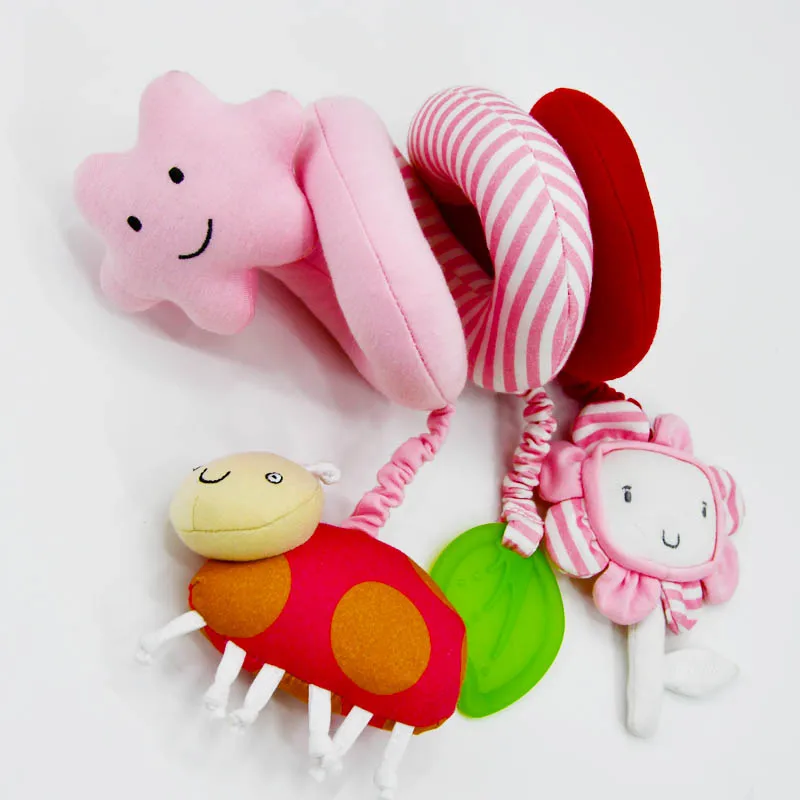 New arrival Newborn infant stroller toys baby crib mobiles bed hanging plush flower toys crib mobile Spiral toys