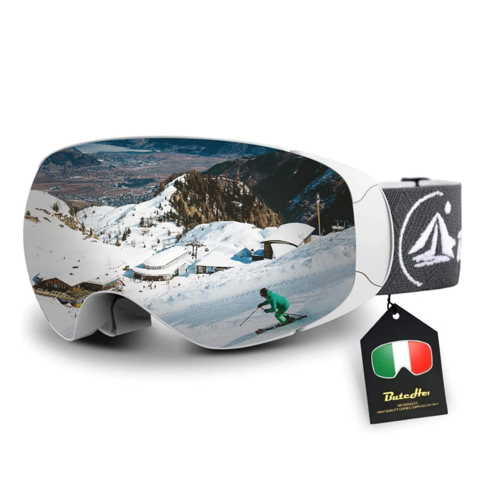 2021 Outdoor Sports Magnet Interchangeable Lens OTG Winter Anti-Fog UV Protection Ski Glasses for Men Women