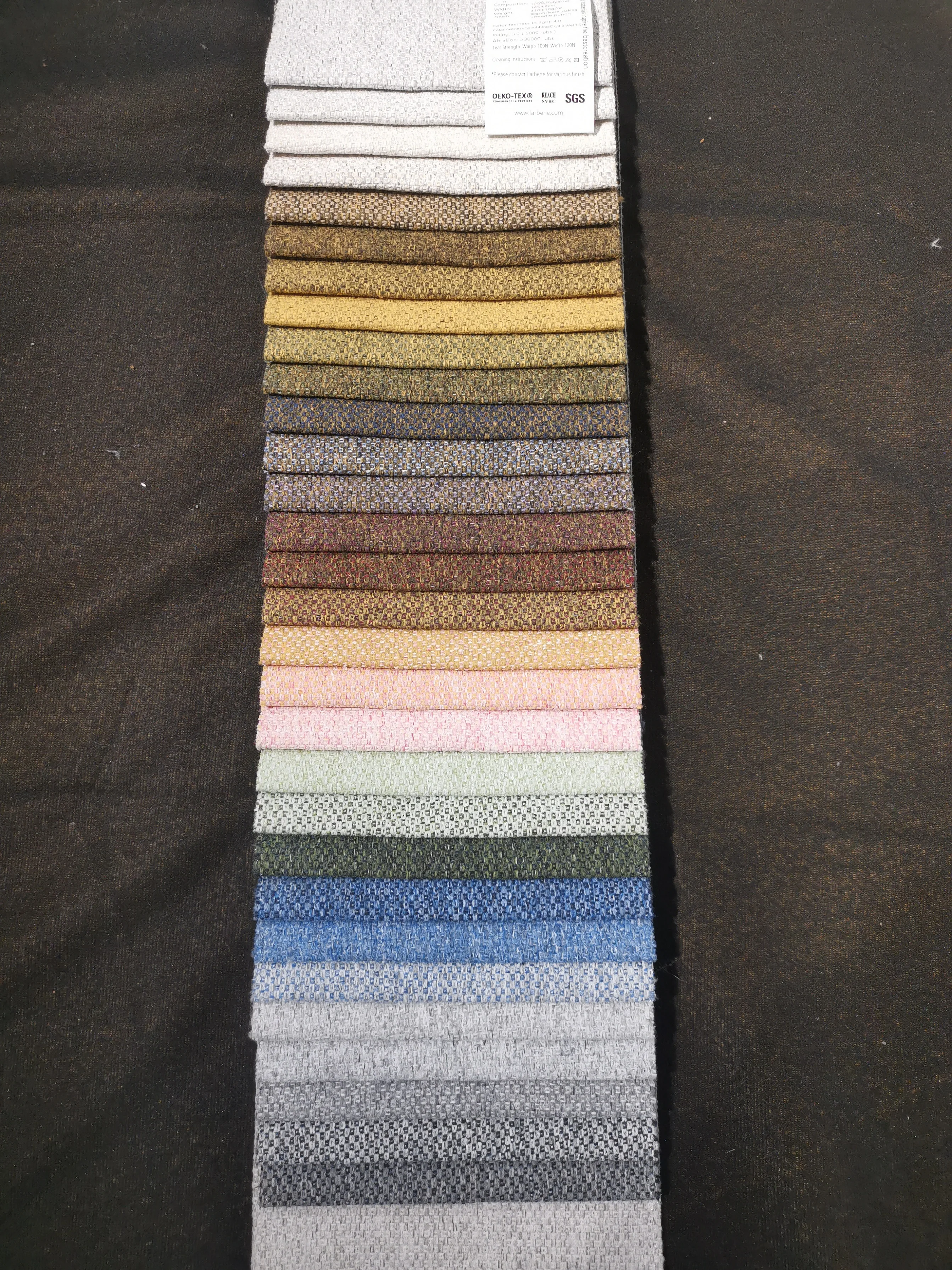 XDR1051 China latest factory direct wholesale rough sofa fabric linen 100% polyester