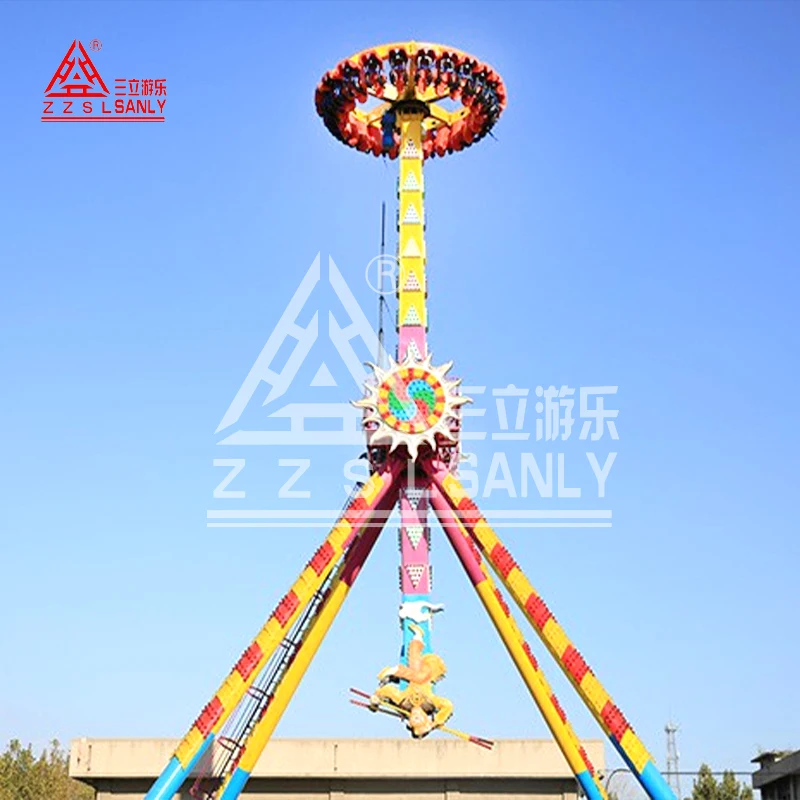 360 Degrees Rotating Amusement Equipment Giant Twister Attraction Manege Thrill Theme Frisbee Hammer Extreme Big Pendulum Rides