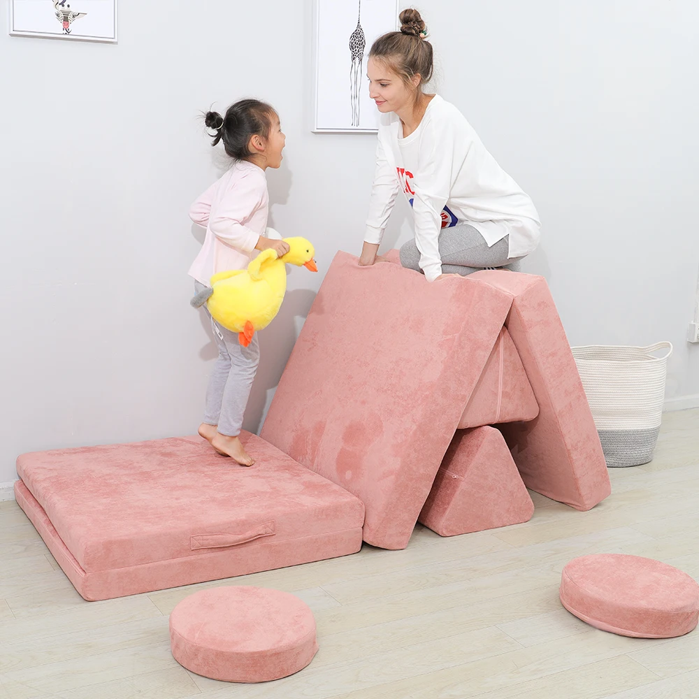 Hot Selling Inventory Innovative Children Play Couch Modular Living Room  Play Couch Furniture for Kids