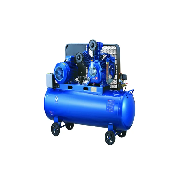380 В Электрический 235 литровый промышленный мощный большой воздушный компрессор с ременным приводом, воздушный аппарат с 2 цилиндрами