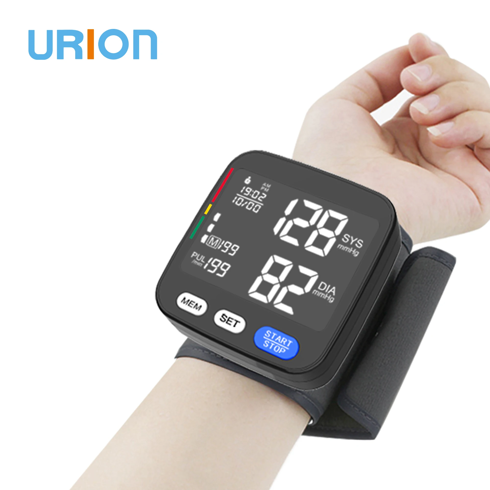 High accurate digital blood pressure monitor upper arm type bp machine with irregular heartbeat indicator