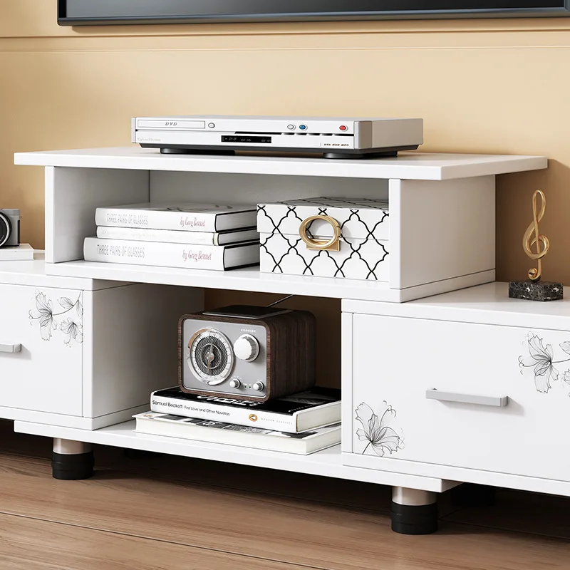 New Luxury Modern Home TV Cabinet Scandinavian TV Cabinet Tea Table Set Wooden Living Room TV Cabinet