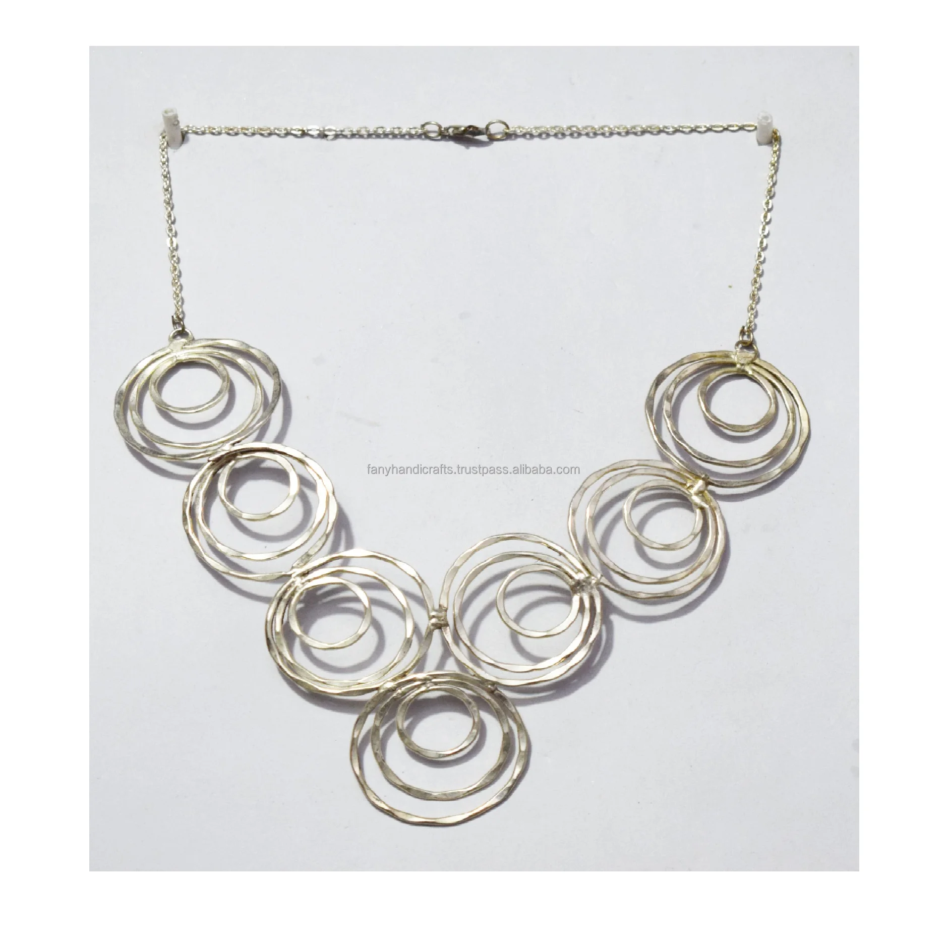 Best Selling Antique Gold Metal Wire Style Necklace jewelry rings necklace vvs diamond chain stainless steel jewelry crystals