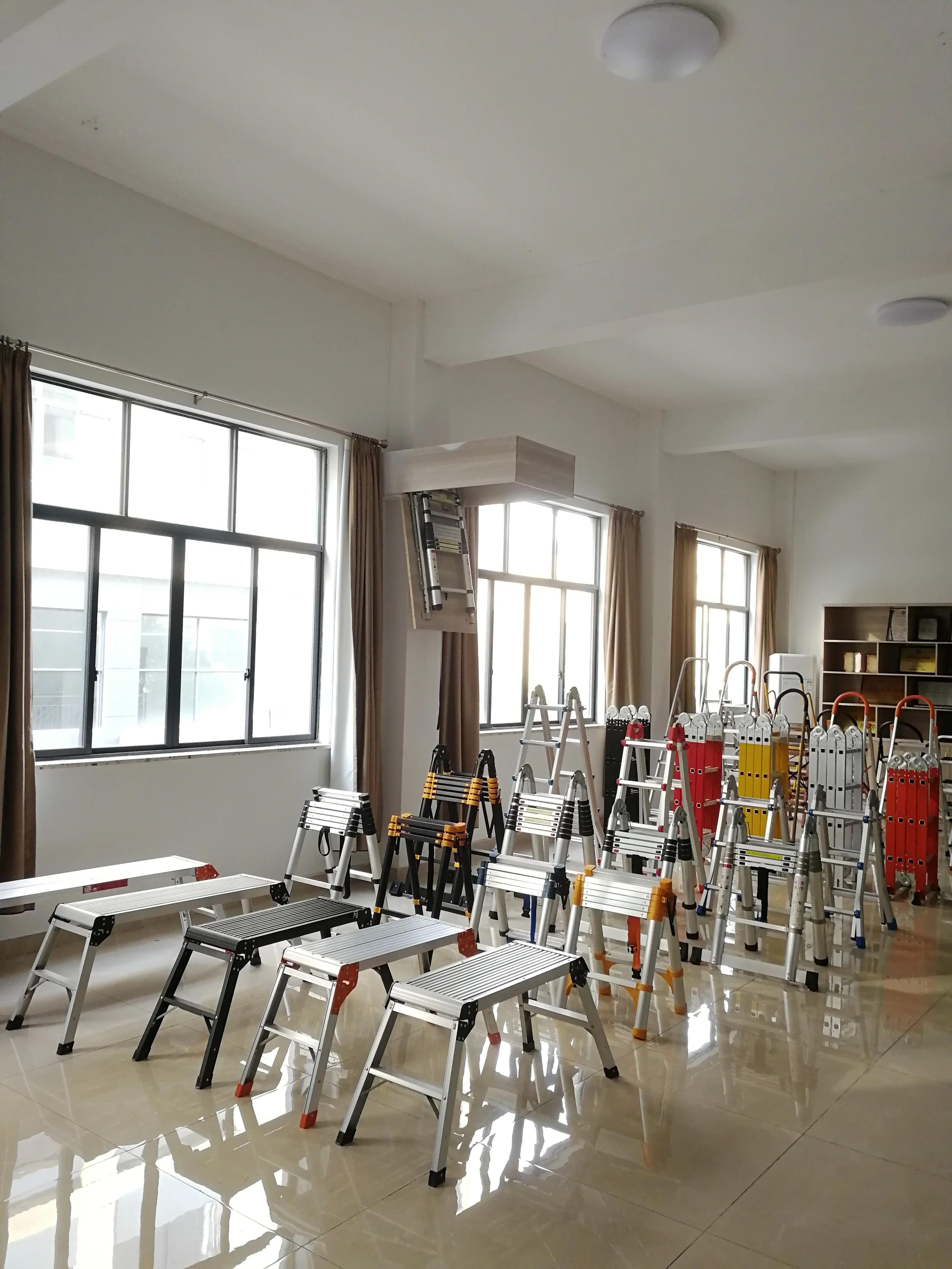 2/3/4/5/6/7/8/9 Step Folding Aluminum Alloy Indoor Step Domestic Ladders