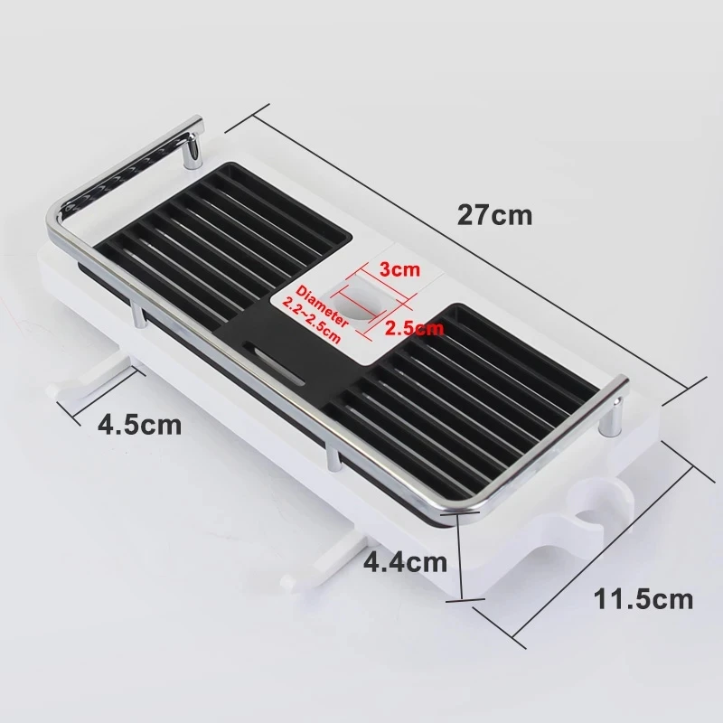 Shower Storage Holder Rack Organizer Bathroom Shelf Shampoo Tray Stand No Drilling Floating Shelf For Wall Household Item