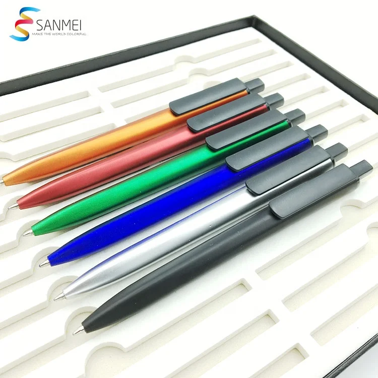 Latest OEM printing plastic retractable custom hotel logo promotional pen for advertising