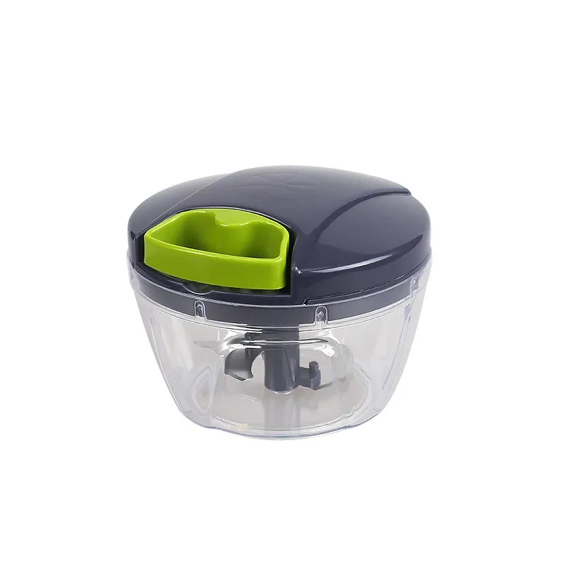 Kitchen Stainless Steel Shredding Garlic Rammer Manual Vegetable Chopper Pulling Mini Press Garlic Paste