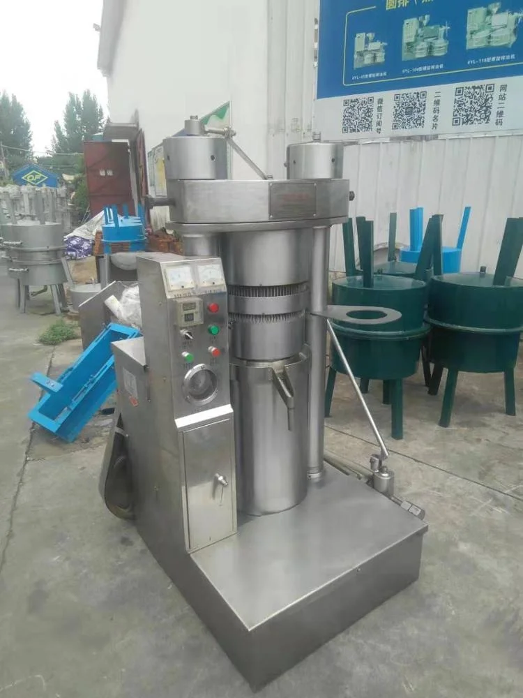 New Brand Hazelnut Walnut Rosehip Rice  Seed Automatic Cold Oil Extraction Hydraulic Press Machine