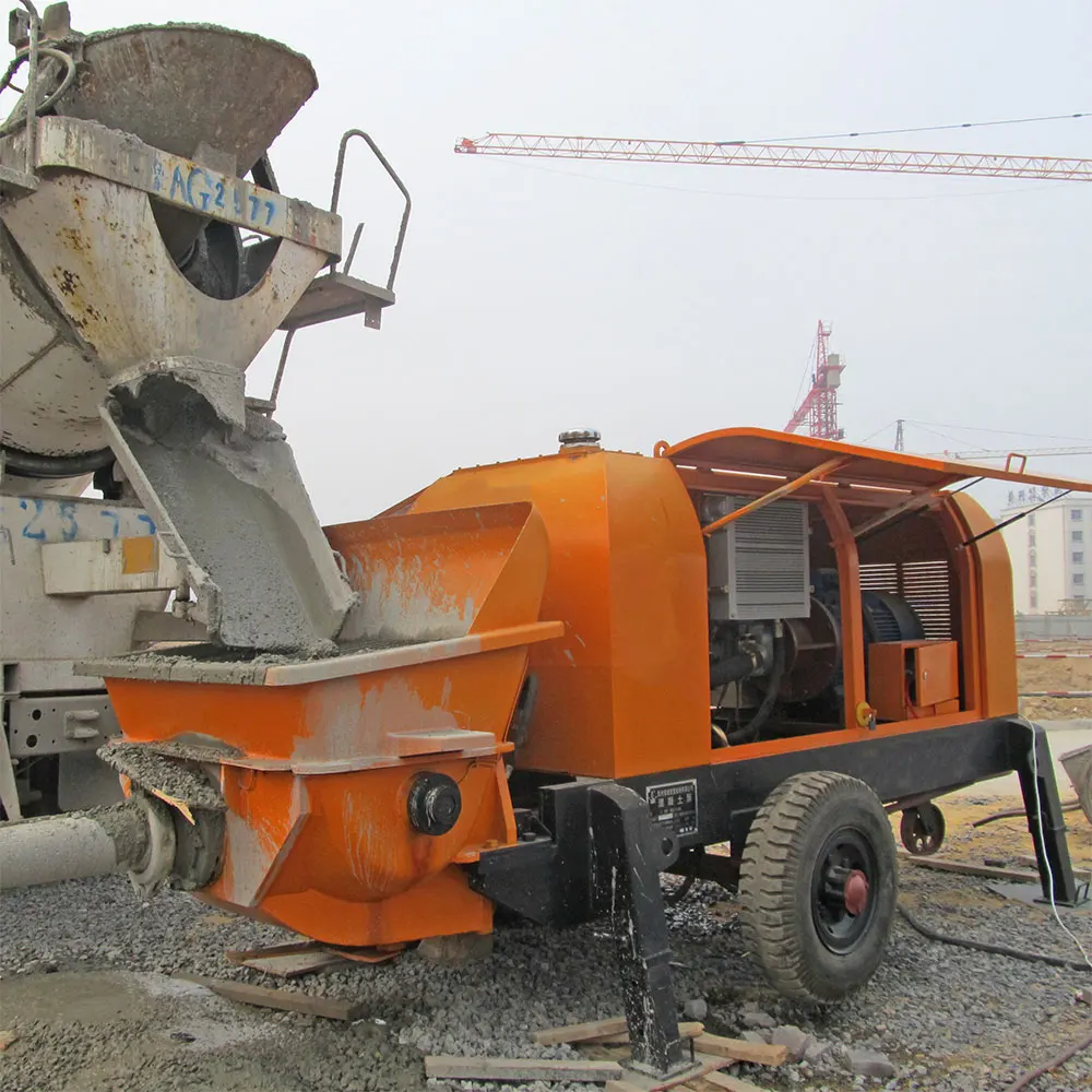 Factory Price Ready Mix Concrete With Pump Ground Line New Cement Concrete Mortar Mixer Pump Concrete Pump Truck For Sale