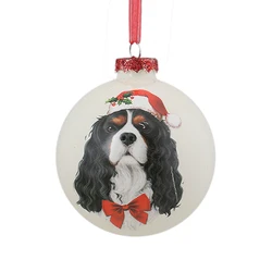 YIBO wholesale Novelty christmas decoration hand  paint glass ball