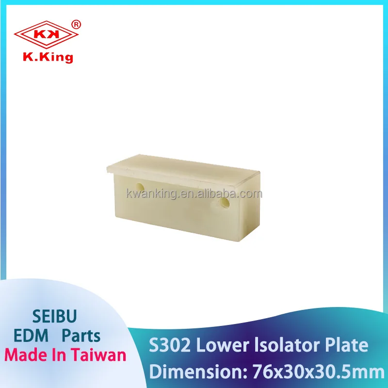Wire Cut EDM Parts Lower Isolator Plate S302 For SEIBU EDM Machine Made In Taiwan China