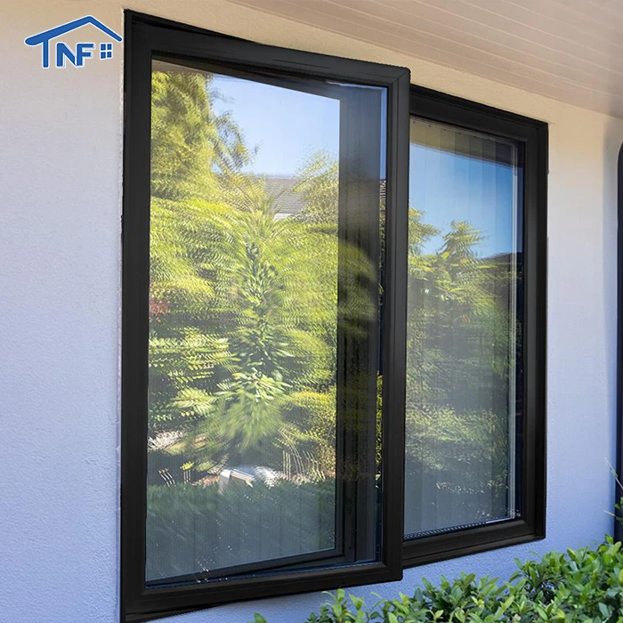 Customized Size Color Wholesale Aluminum Frame Double Glazed Casement Windows For Home Casement Window And Door