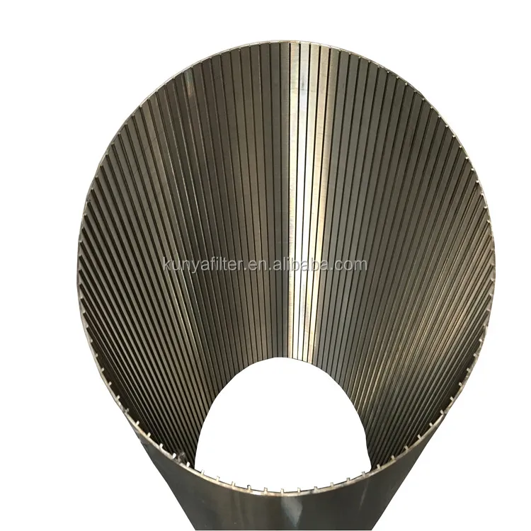 304 316 stainless steel mining sieving Johnson wedge v wire water well filter pipe screen