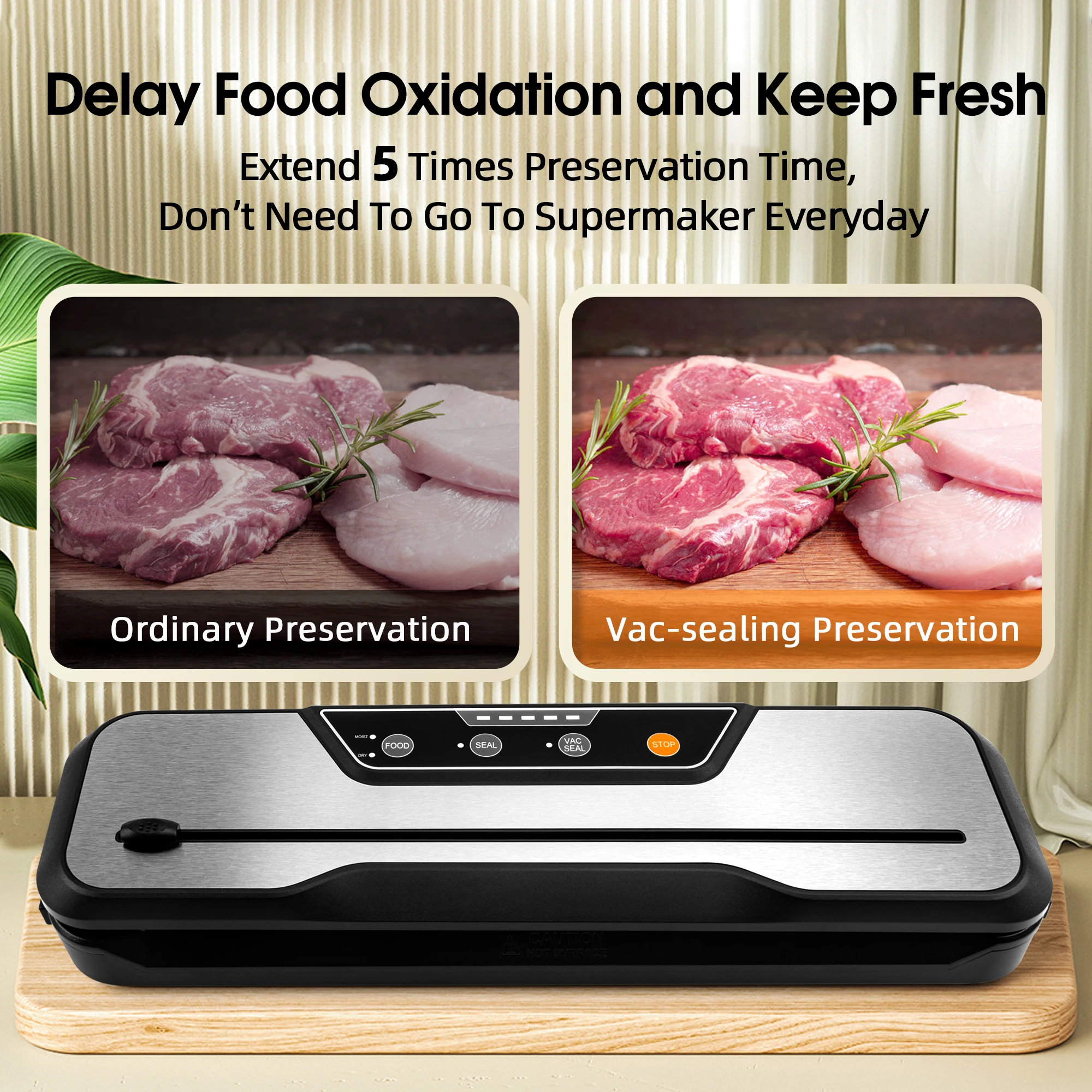 Portable Wine Dry Moist Food Household Electric Vacuum Sealer Suction Machine