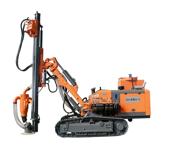 ZEGA crawler-mounted portable hydraulic borehole air drilling rig machines ZGYX-430-1