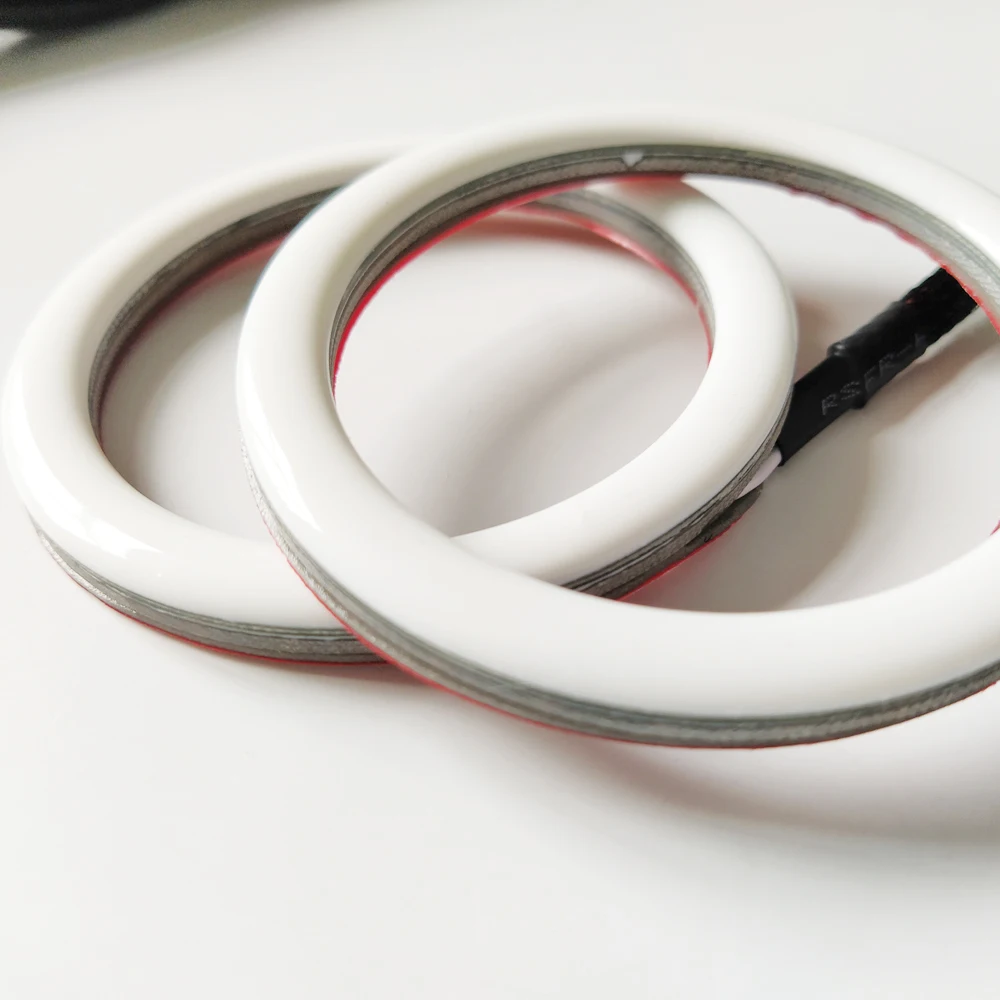 Misun auto 160mm led rgbw chasing halo ring with waterproof milk white covers