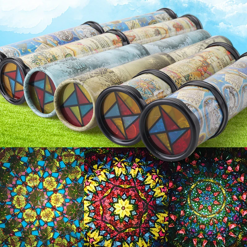  Детские игрушки Kaleidoscopes 30 см масштабируемые расширенные вращения регулируемые модные развивающие в мире цветов V224