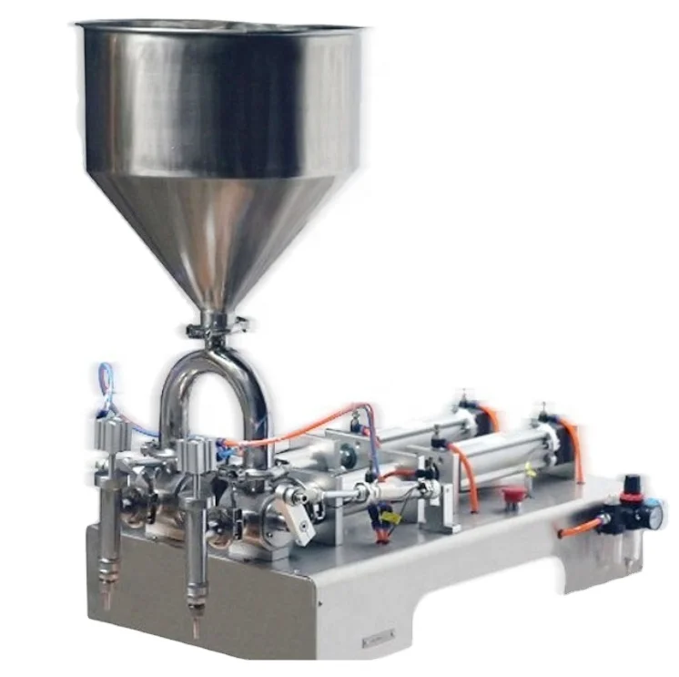 
DUOQI G2WTD horizontal type paste and 2 head double nozzles filling machines for liquid liquid honey filling machine 
