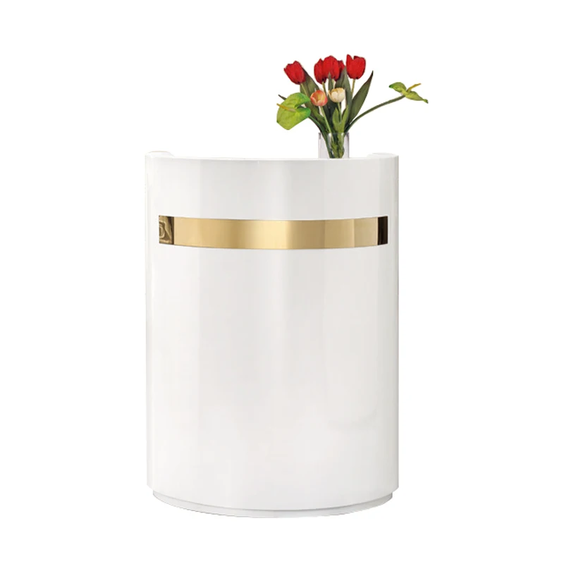 
Small white commercial modern design baking painting reception table reception desk  (62172568865)