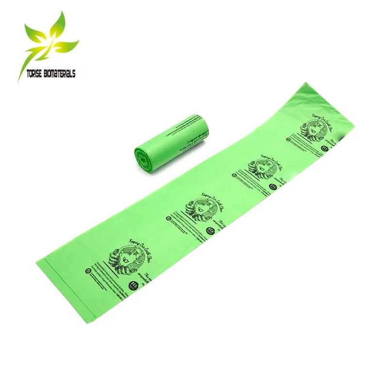 Manufacture custom biodegradable plastic compostable Garbage Bags Disposable trash garbage bags eco friendly