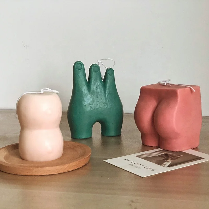 
butt shape 100% soy wax scented candle for gift 