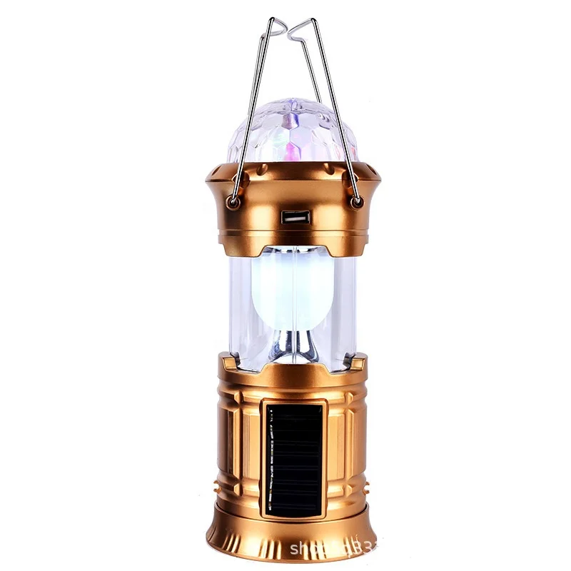 Portable and Collapsible Solar Lantern Solar Tent Camping Light Solar Rechargeable Camping Lantern