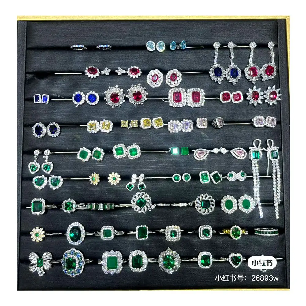 Jaki Charms Perla Joyeria Fantasia Lote De Aretes Mujer Pendientes Fashion Fine Jewelry Earrings Moissanite Silver