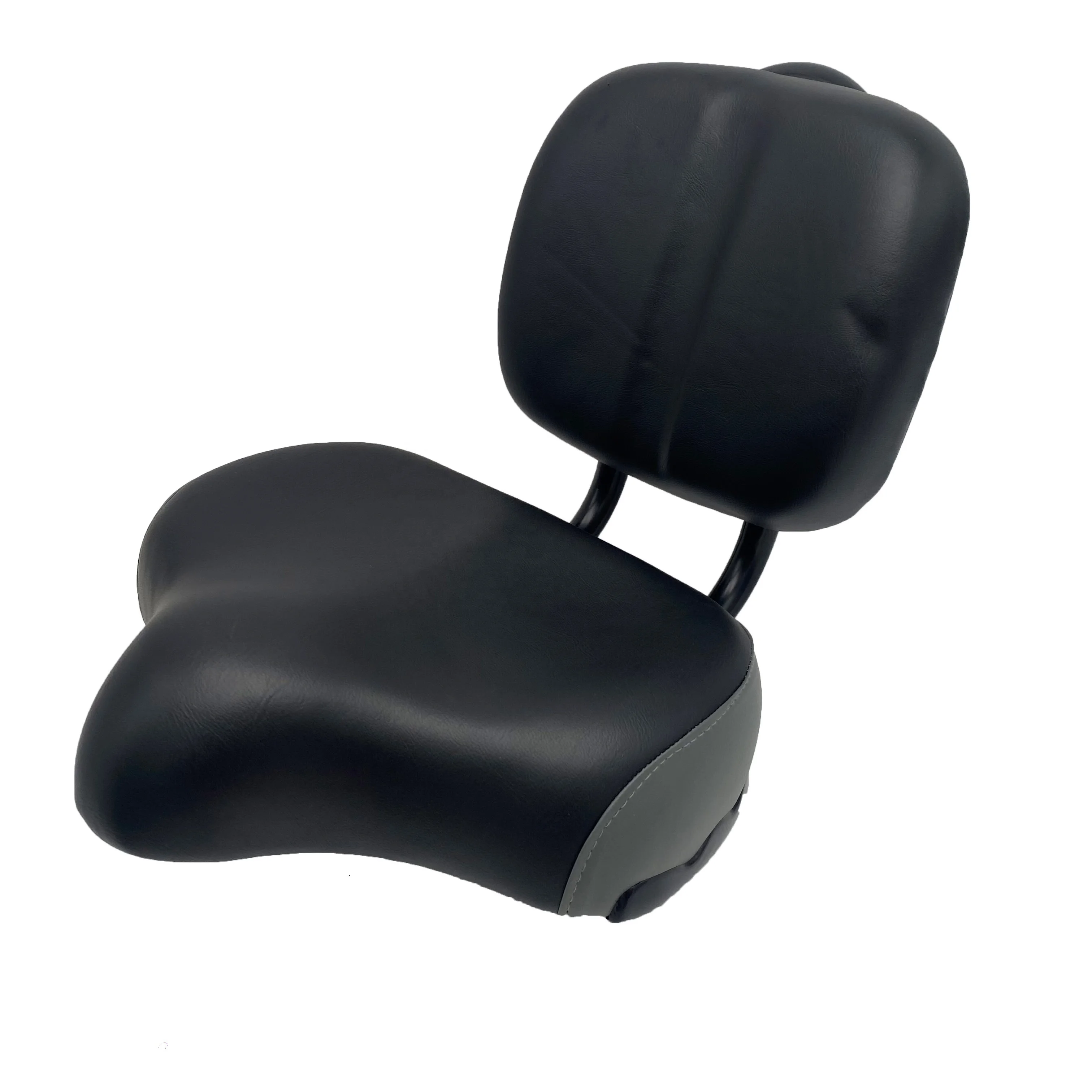 REYGEAK Bicycle Enlarged And Widened Soft Seat Cushion Bike With Backrest Large Saddle Adjustable Height