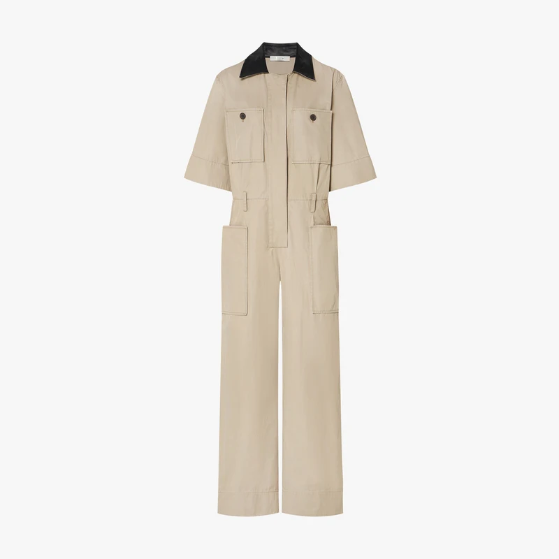 Overalls Protective overalls for women multi-pocket uniform short-sleeved overalls for women