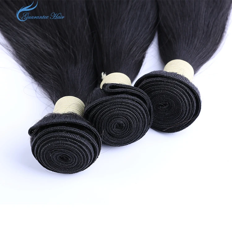Guarantee hair unprocessed virgin human hair straight bundle natural color best quality for long lasting human hair extensions