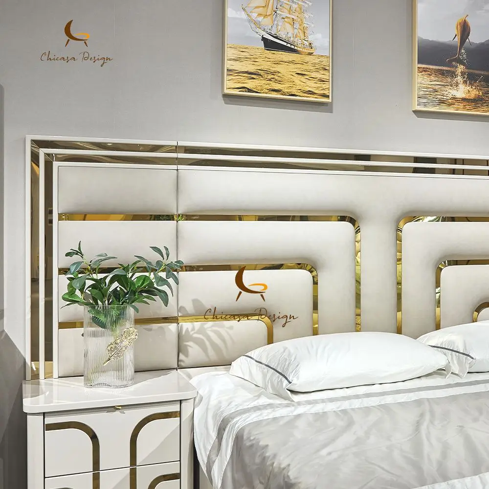 Hot Sale Bedroom Furniture Set Luxury King Size Bed Classic Wardrobe Bedroom Furniture