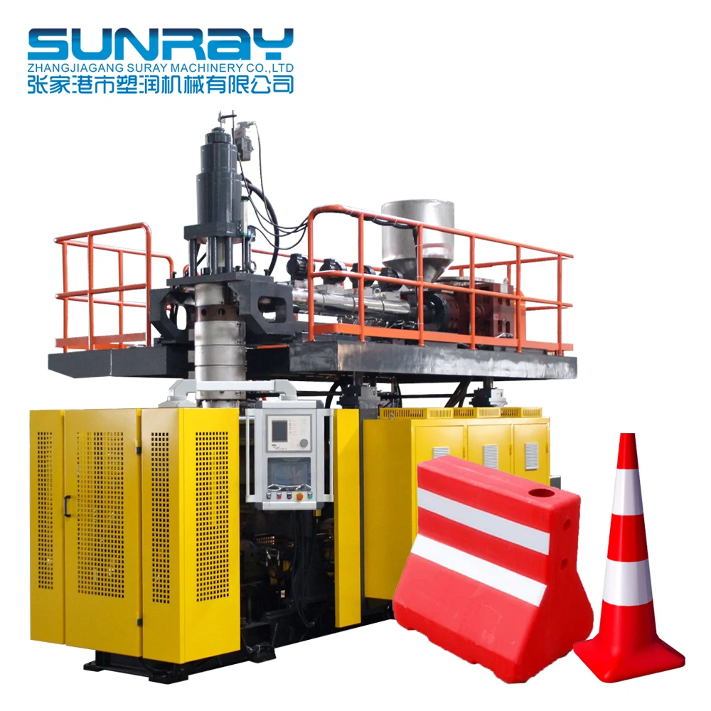 Traffic Cone Barrier Drum Blowing Molding Machine plastic traffic jam barrier block extrusion blow molding machine