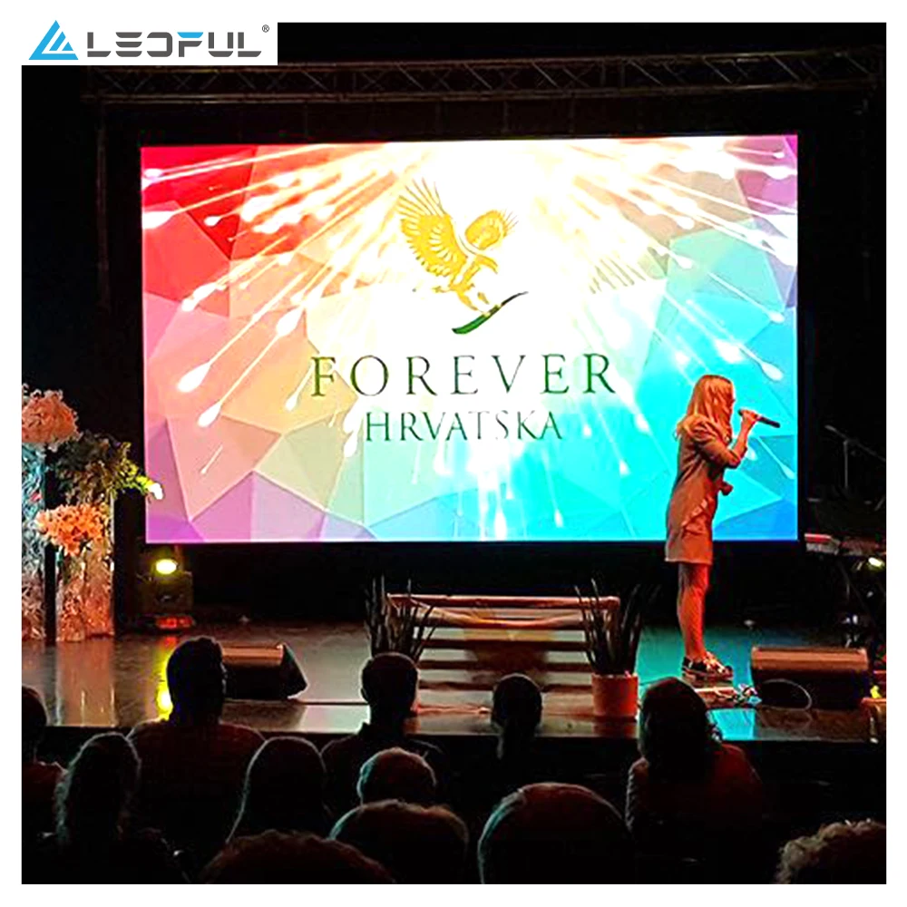 All Weather Resistant Front Service SMD 500*1000mm Rental Outdoor P6.2 LED Wall Display for Events