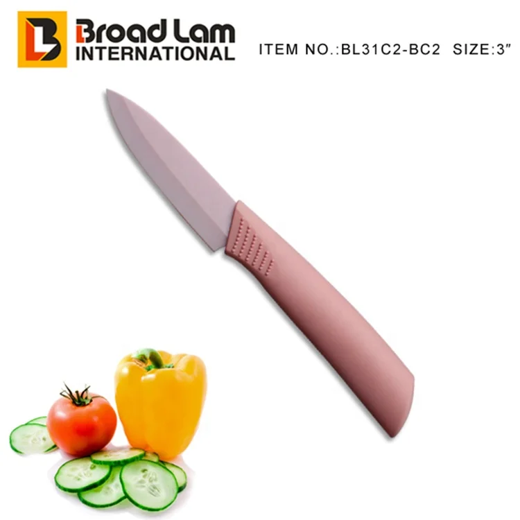 Hot Sale Ceramic Knife Paring Knife 3 Inch Pink Ceramic Fruit Knife