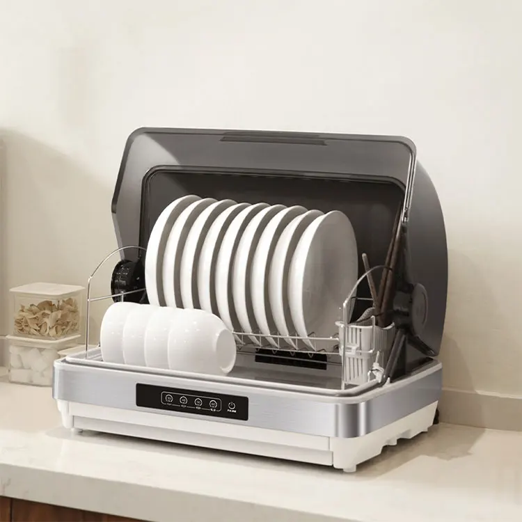 Two tier drying kitchen dish dryer rack hot air dish dryer