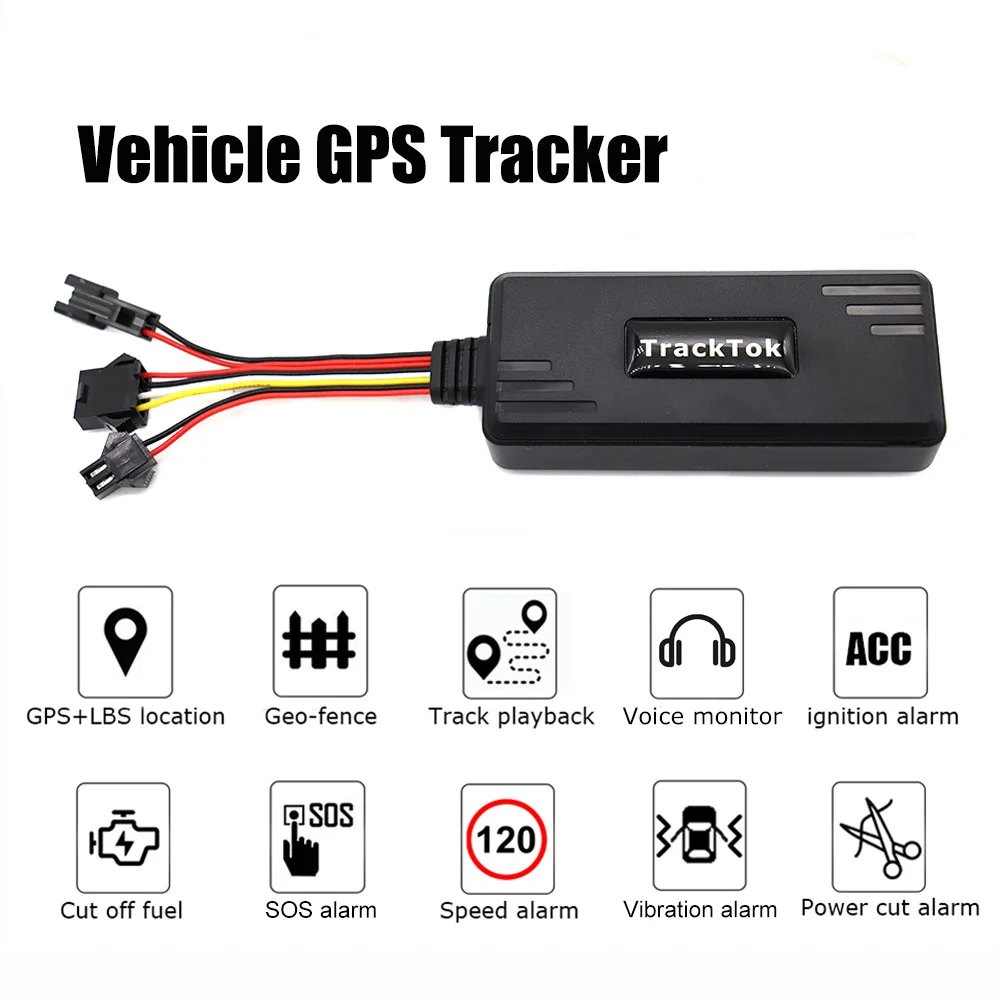 New GT06 protocol car GPS locator APP positioning remote fuel cut microphone SOS distress locator