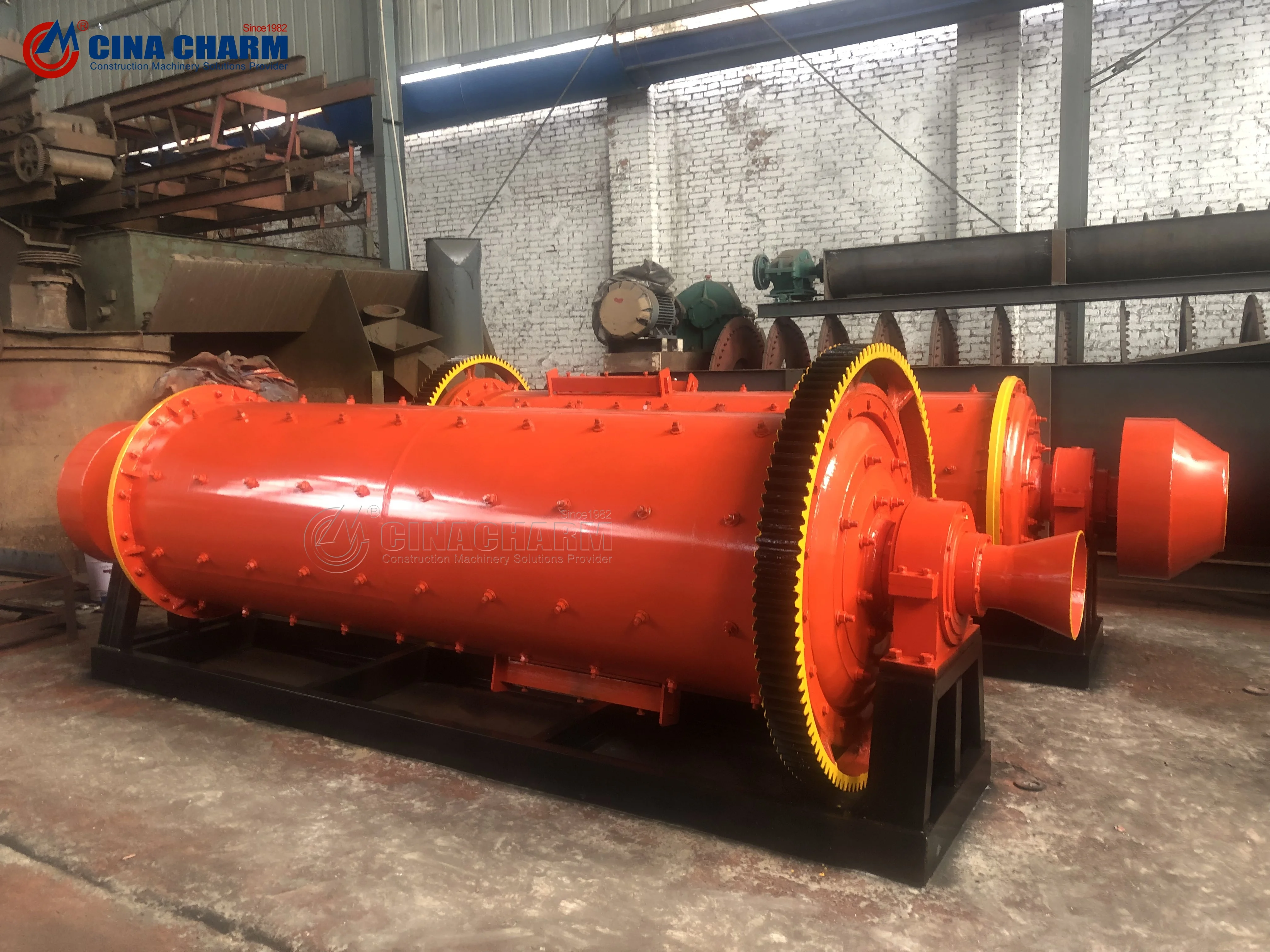 Hot selling Diesel ball mill bauxite batch grinding belt drive ball mill grinding machine